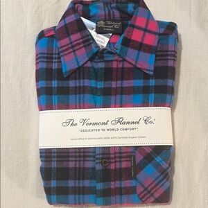 Blue and Purple Button Down Shirt